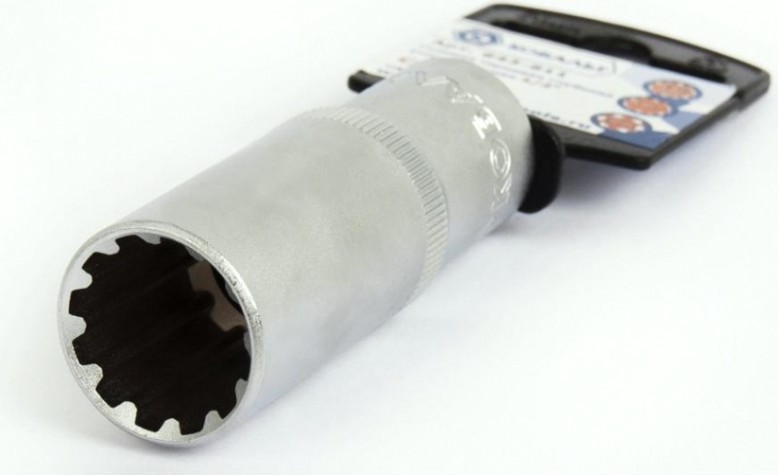 Головка SPLINE Кобальт 643-811 торцевая глубокая универсальная 1/2", 19 мм, cr-v