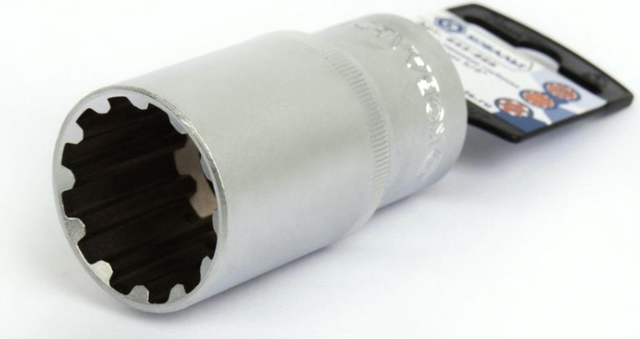 Головка SPLINE Кобальт 643-866 торцевая глубокая универсальная 1/2", 30 мм, cr-v