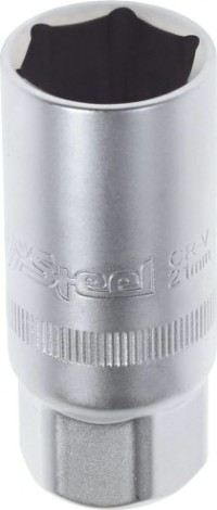 Головка свечная AV Steel AV-520621 1/2" 21 мм с резиновым держателем Головка свечная AV Steel AV-520621 1/2" 21 мм с резиновым держателем