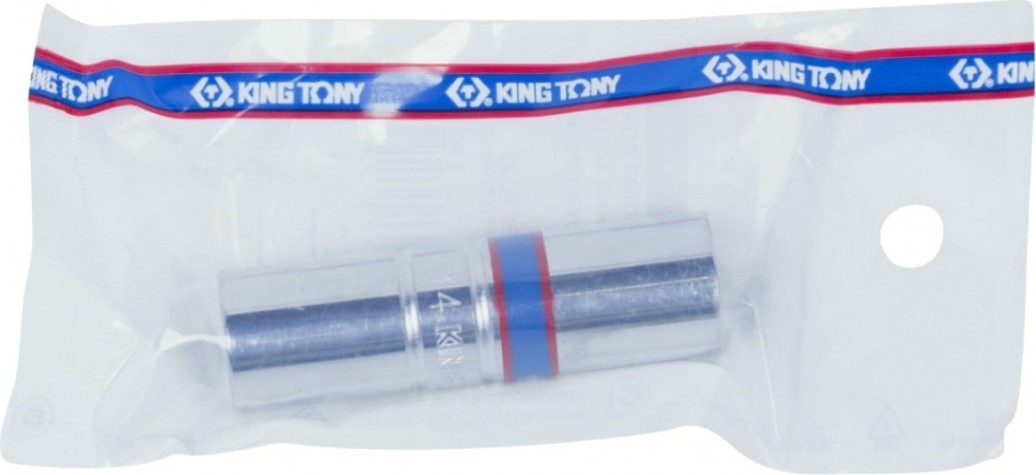 Головка свечная KING TONY 12-гранная 3/8", 14 мм, пружинный фиксатор [36A014]