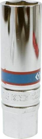 Головка свечная KING TONY 6-гранная 3/8", 16 мм, магнитный фиксатор [366516]