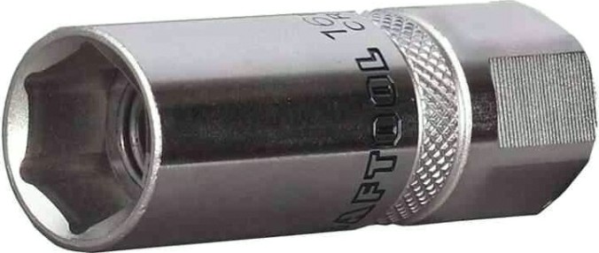 Головка свечная KRAFTOOL INDUSTRIE QUALITAT с резин. вст. 1/2 16 мм. [27812-16_z01]