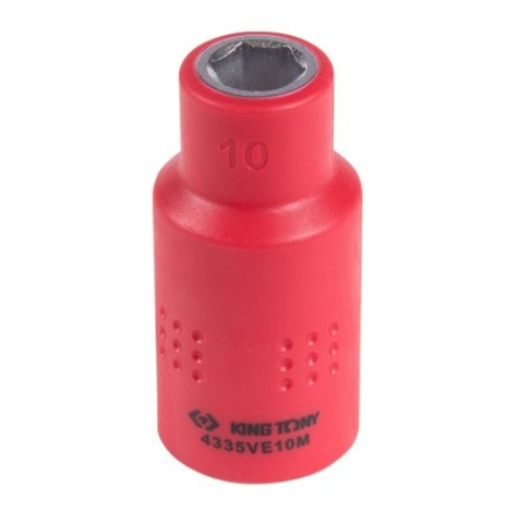 Головка торцевая диэлектрическая KING TONY 6-гранная 1/2", 10 мм [4335VE10M]