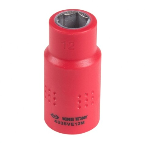 Головка торцевая диэлектрическая KING TONY 6-гранная 1/2", 12 мм [4335VE12M]