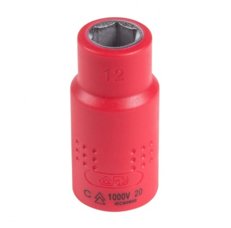 Головка торцевая диэлектрическая KING TONY 6-гранная 1/2", 12 мм [4335VE12M]