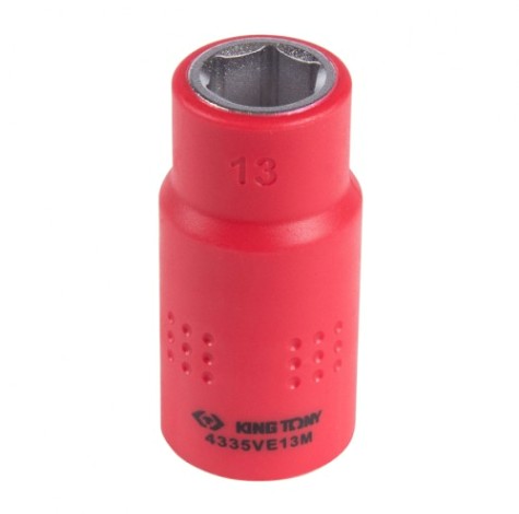 Головка торцевая диэлектрическая KING TONY 6-гранная 1/2", 13 мм [4335VE13M]