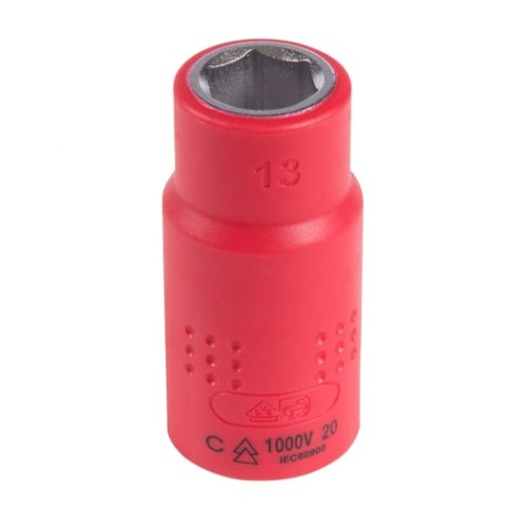 Головка торцевая диэлектрическая KING TONY 6-гранная 1/2", 13 мм [4335VE13M]