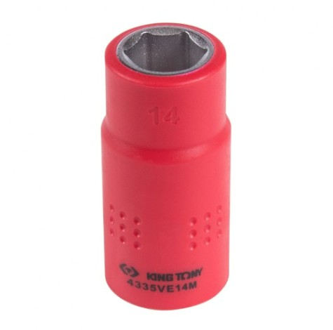 Головка торцевая диэлектрическая KING TONY 6-гранная 1/2", 14 мм [4335VE14M]