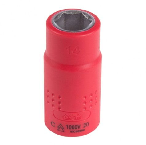 Головка торцевая диэлектрическая KING TONY 6-гранная 1/2", 14 мм [4335VE14M]