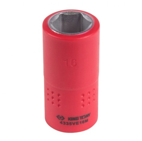 Головка торцевая диэлектрическая KING TONY 6-гранная 1/2", 16 мм [4335VE16M]