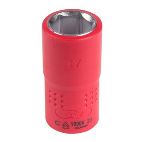 Головка торцевая диэлектрическая KING TONY 6-гранная 1/2", 17 мм [4335VE17M]