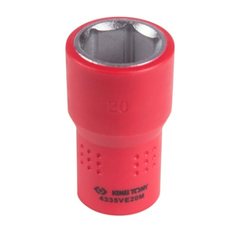 Головка торцевая диэлектрическая KING TONY 6-гранная 1/2", 20 мм [4335VE20M]
