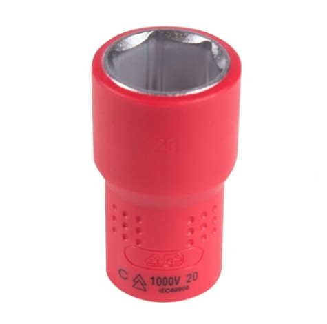 Головка торцевая диэлектрическая KING TONY 6-гранная 1/2", 21 мм [4335VE21M]