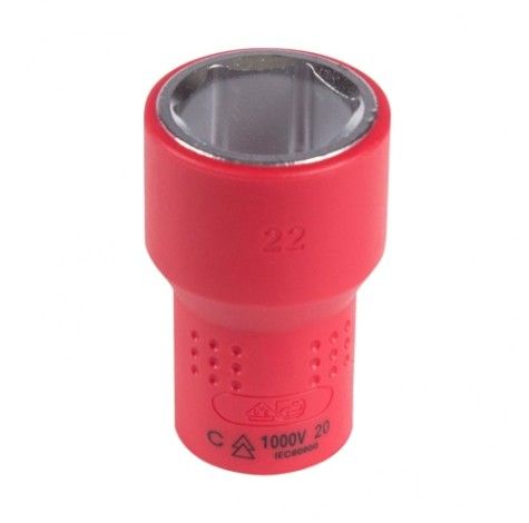 Головка торцевая диэлектрическая KING TONY 6-гранная 1/2", 22 мм [4335VE22M]