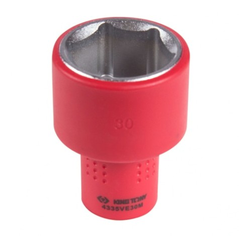 Головка торцевая диэлектрическая KING TONY 6-гранная 1/2", 30 мм [4335VE30M]