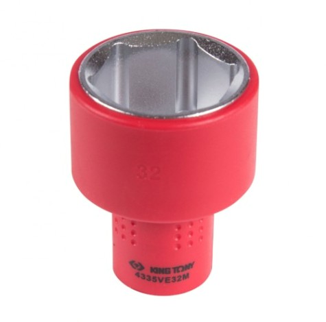 Головка торцевая диэлектрическая KING TONY 6-гранная 1/2", 32 мм [4335VE32M]