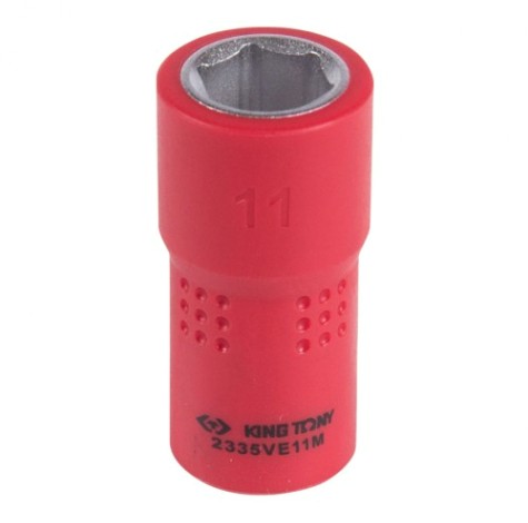 Головка торцевая диэлектрическая KING TONY 6-гранная 1/4", 11 мм [2335VE11M]