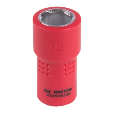 Головка торцевая диэлектрическая KING TONY 6-гранная 1/4", 12 мм [2335VE12M]