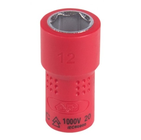 Головка торцевая диэлектрическая KING TONY 6-гранная 1/4", 12 мм [2335VE12M]