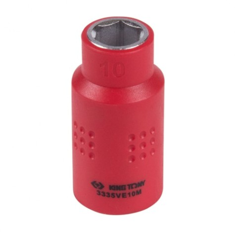 Головка торцевая диэлектрическая KING TONY 6-гранная 3/8", 10 мм [3335VE10M]
