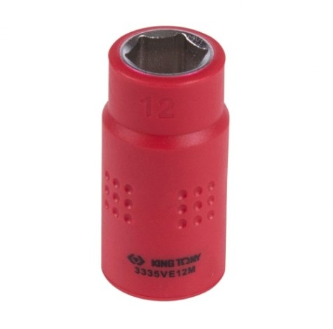 Головка торцевая диэлектрическая KING TONY 6-гранная 3/8", 12 мм [3335VE12M]