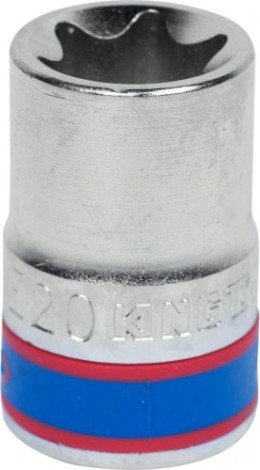 Головка торцевая Е-Стандарт KING TONY 437520M torx 1/2", e20, l=39 мм
