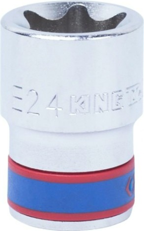 Головка торцевая Е-Стандарт KING TONY E24 1/2", 437524M [437524M]