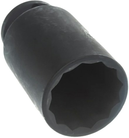 Головка торцевая ударная 12-ти гранная AV Steel AV-721132 1/2", удлиненная, 32 мм