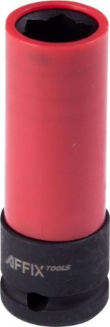 Головка торцевая ударная глубокая Affix 1/2", 17 мм специальная, пластиковая защита [AF00649017]