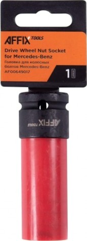 Головка торцевая ударная глубокая Affix 1/2", 17 мм специальная, пластиковая защита [AF00649017]