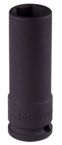 Головка торцевая ударная глубокая KING TONY 6-гранная 3/8", 14 мм [343514M]