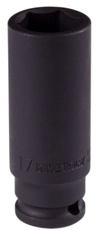 Головка торцевая ударная глубокая KING TONY 6-гранная 3/8", 17 мм [343517M]