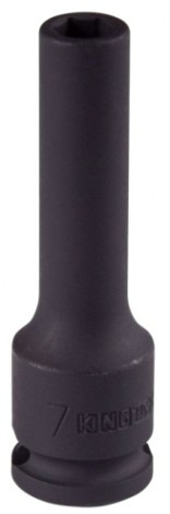 Головка торцевая ударная глубокая KING TONY 6-гранная 3/8", 7 мм [343507M]