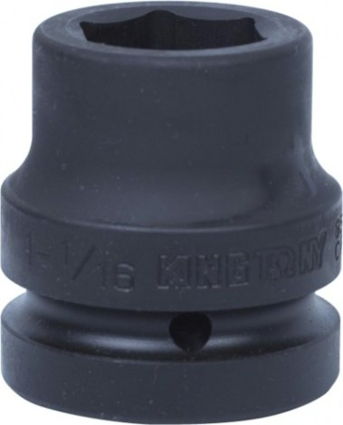 Головка торцевая ударная KING TONY 6-гранная 1", 1-1/16", дюймовая [853534S]