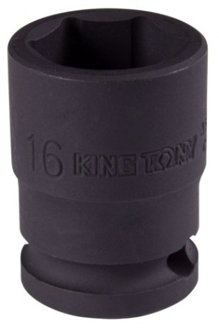 Головка торцевая ударная KING TONY 6-гранная 3/8", 16 мм [353516M]