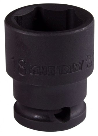 Головка торцевая ударная KING TONY 6-гранная 3/8", 18 мм [353518M]