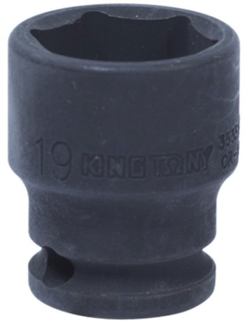 Головка торцевая ударная KING TONY 6-гранная 3/8", 19 мм [353519M]