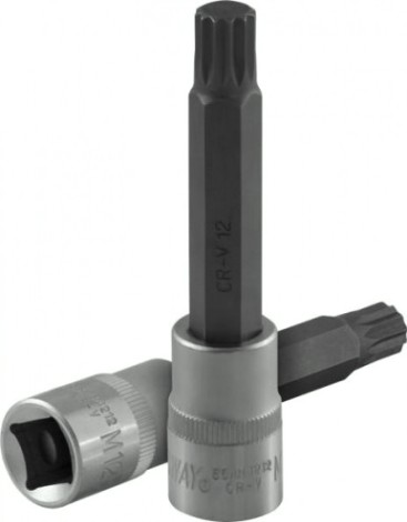 Головка TORX JONNESWAY S64H4212 Торцевая насадка 1/2"DR с вставкой-битой SPLINE, M [049466]