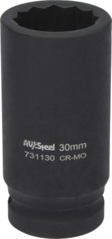 Головка ударная 12-ти гранная 3/4 AV Steel AV-731130 удлиненная 30мм Головка ударная 12-ти гранная 3/4 AV Steel AV-731130 удлиненная 30мм