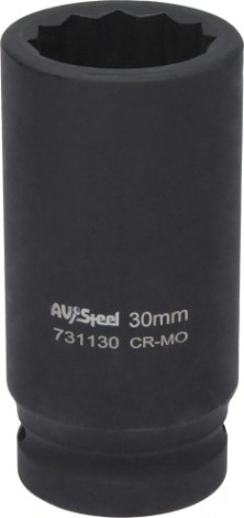 Головка ударная 12-ти гранная 3/4 AV Steel AV-731133 удлиненная 33мм Головка ударная 12-ти гранная 3/4 AV Steel AV-731133 удлиненная 33мм