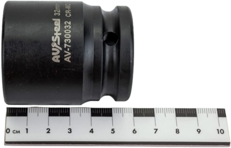 Головка ударная торцевая 6-гранная AV Steel AV-730032 3/4", 32 мм