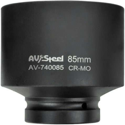 Головка ударная торцевая 6-гранная AV Steel AV-740085 1" 85 мм