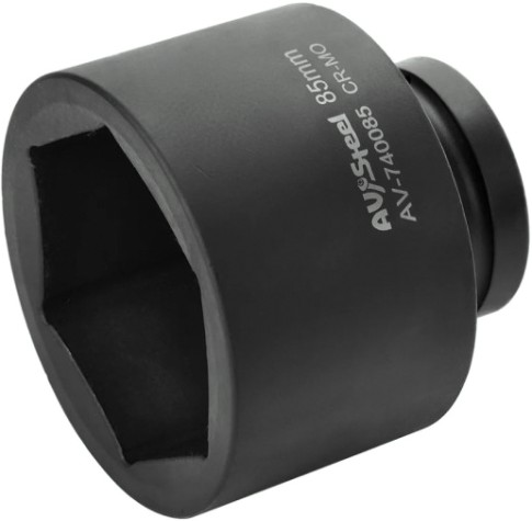 Головка ударная торцевая 6-гранная AV Steel AV-740085 1" 85 мм