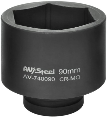 Головка ударная торцевая 6-гранная AV Steel AV-740090 1", 90 мм