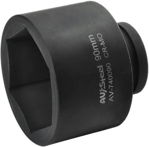 Головка ударная торцевая 6-гранная AV Steel AV-740090 1", 90 мм