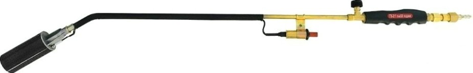 Горелка газовоздушная KRASS ГВ-211 пъезоподжиг, противозакручиватель, вентиль [2630545]