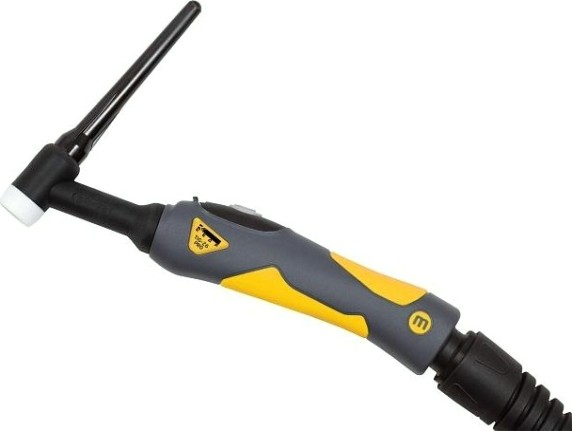 Горелка Кедр TIG-26 PRO UltraTIG, 2 pin стд., вст.35-50 1 кн., газ G3/8", гол стд., 4 м [8011358-007]