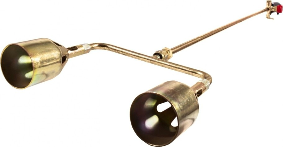 Горелка кровельная REDIUS ГВ-131-Р 2-х факельная (ф 50мм, L=1032мм) рычажная [08302]