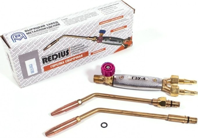 Горелка пропановая REDIUS ГЗУ-4-45 наконечник № 4,5 [09202]