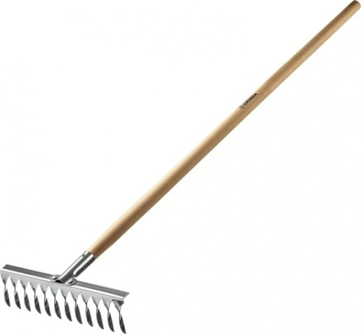 Грабли GRINDA PRO Line 12 витых зубцов, из нержавеющей стали [39481-12]